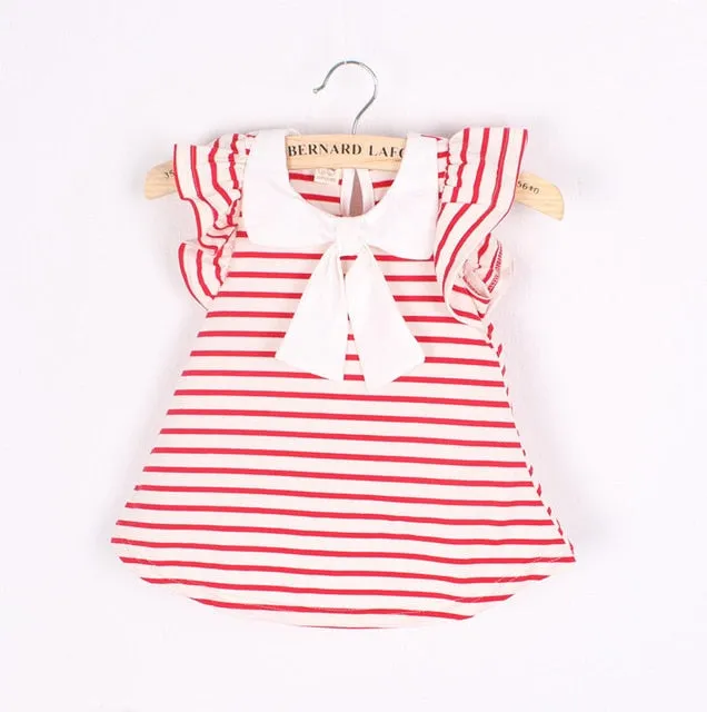 2018 New Summer Dress Children's Clothing Girls Denim Stitching Baby Girl Dresses Party Wedding Children's Mesh Princess Dress