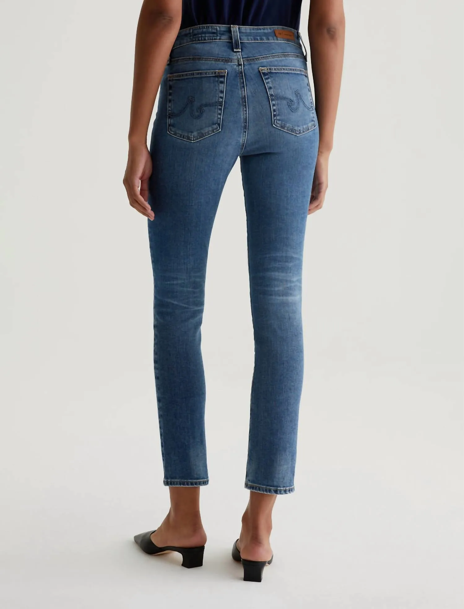 Ag Jeans - Mari Mid Rise Straight Jeans