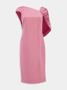 Asymmetric Draped Back Dress