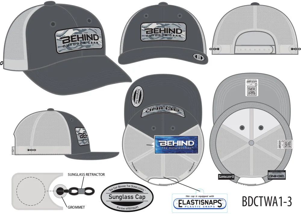 BDCTWA1-3 (CHARCOAL / WHITE MESH)