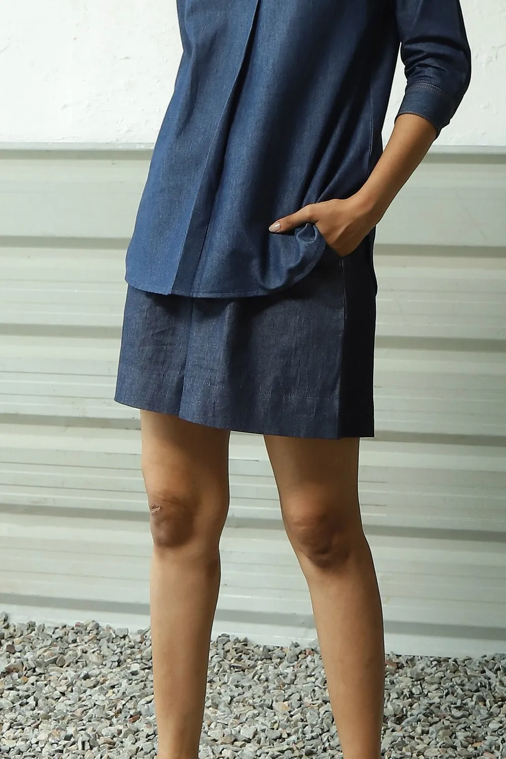 BreezeEase Denim Shorts