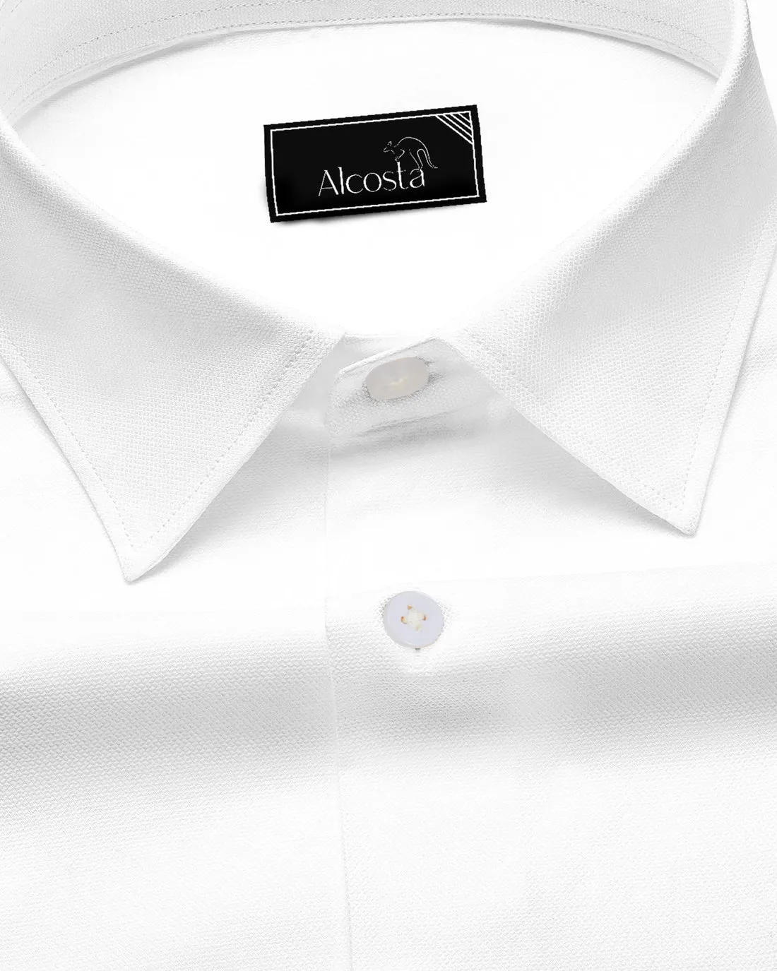 Combo of 2 Cotton striped shirt & white shirt