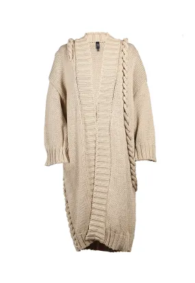 Cotton Cardigan with Braids