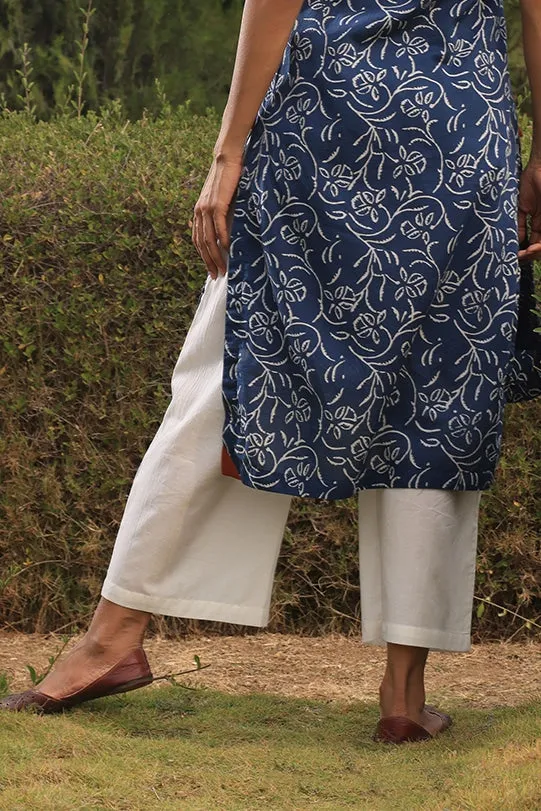 Elisa Ivory Cotton Pants
