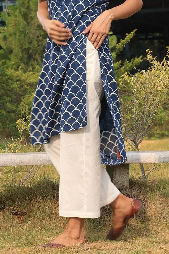 Elisa Ivory Cotton Pants