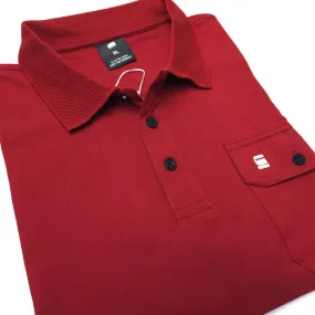 GS pocket designer polo shirt | Wine