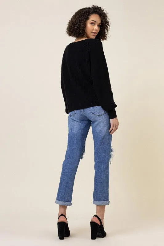 Holy Distressed Boyfriend Jeans