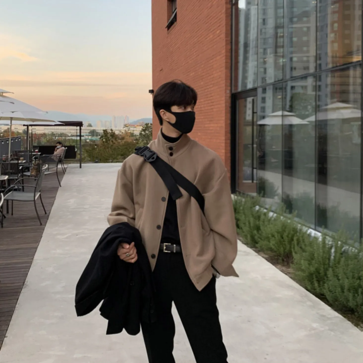 [Korean Style] High Neck Wool Short Jackets