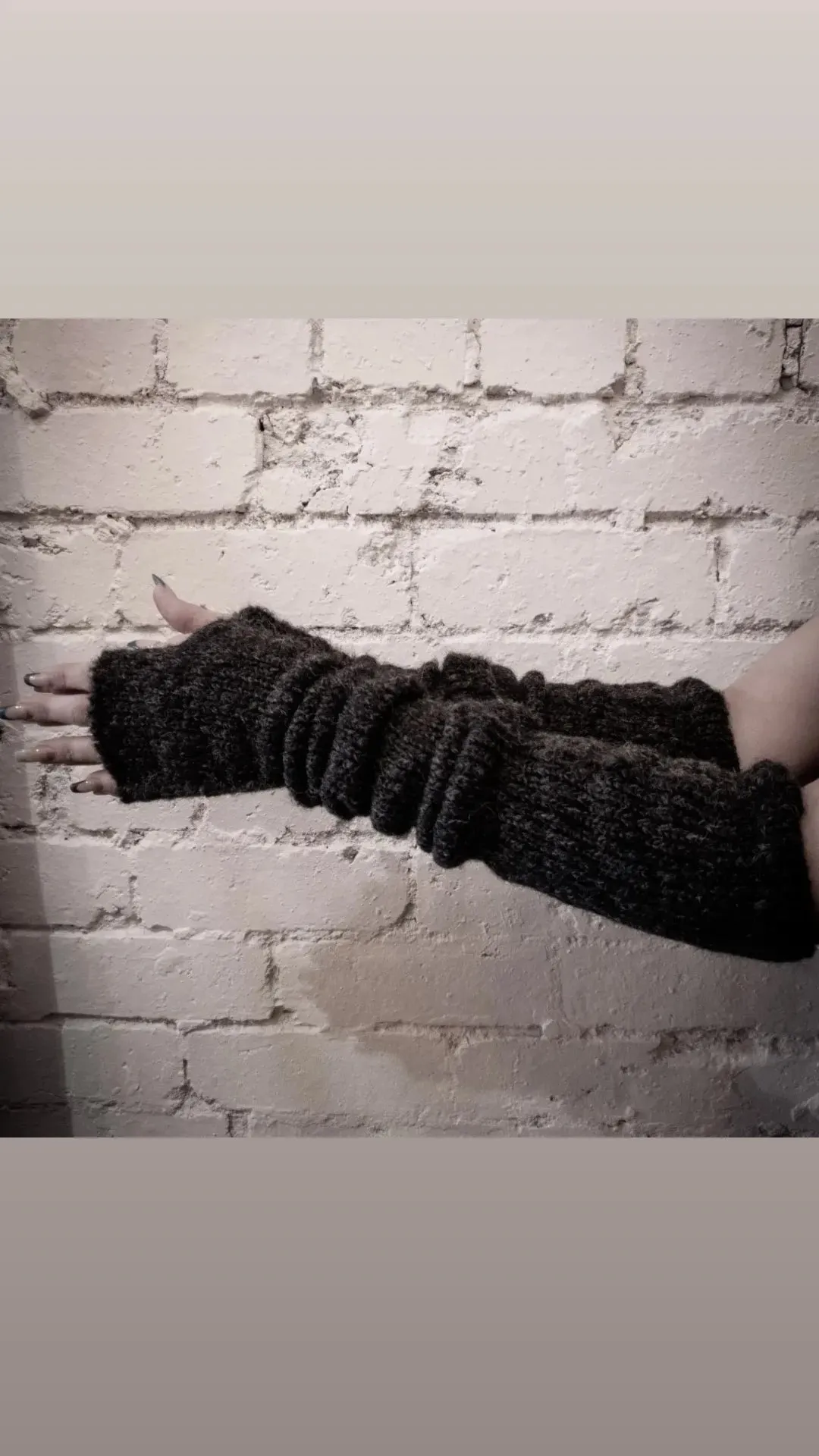 Long line mittens / sleeves (Alpaca)