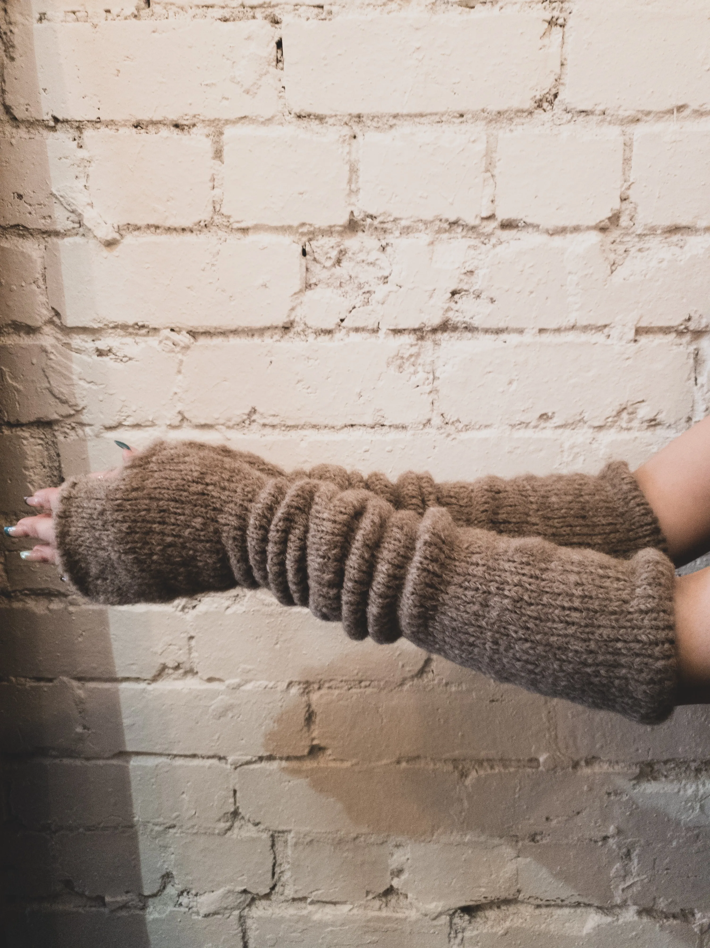 Long line mittens / sleeves (Alpaca)