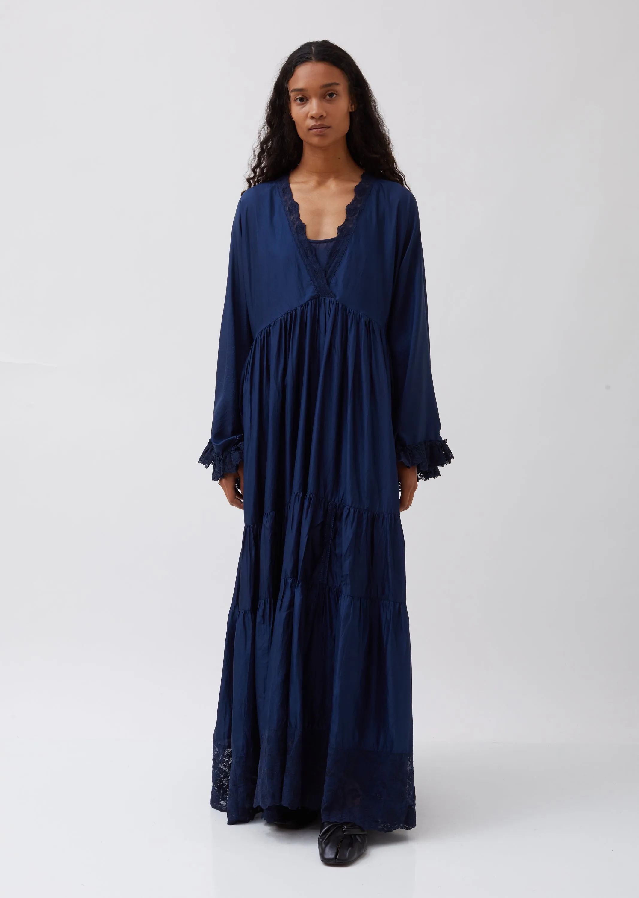 Long Sleeved V-Neck Dress