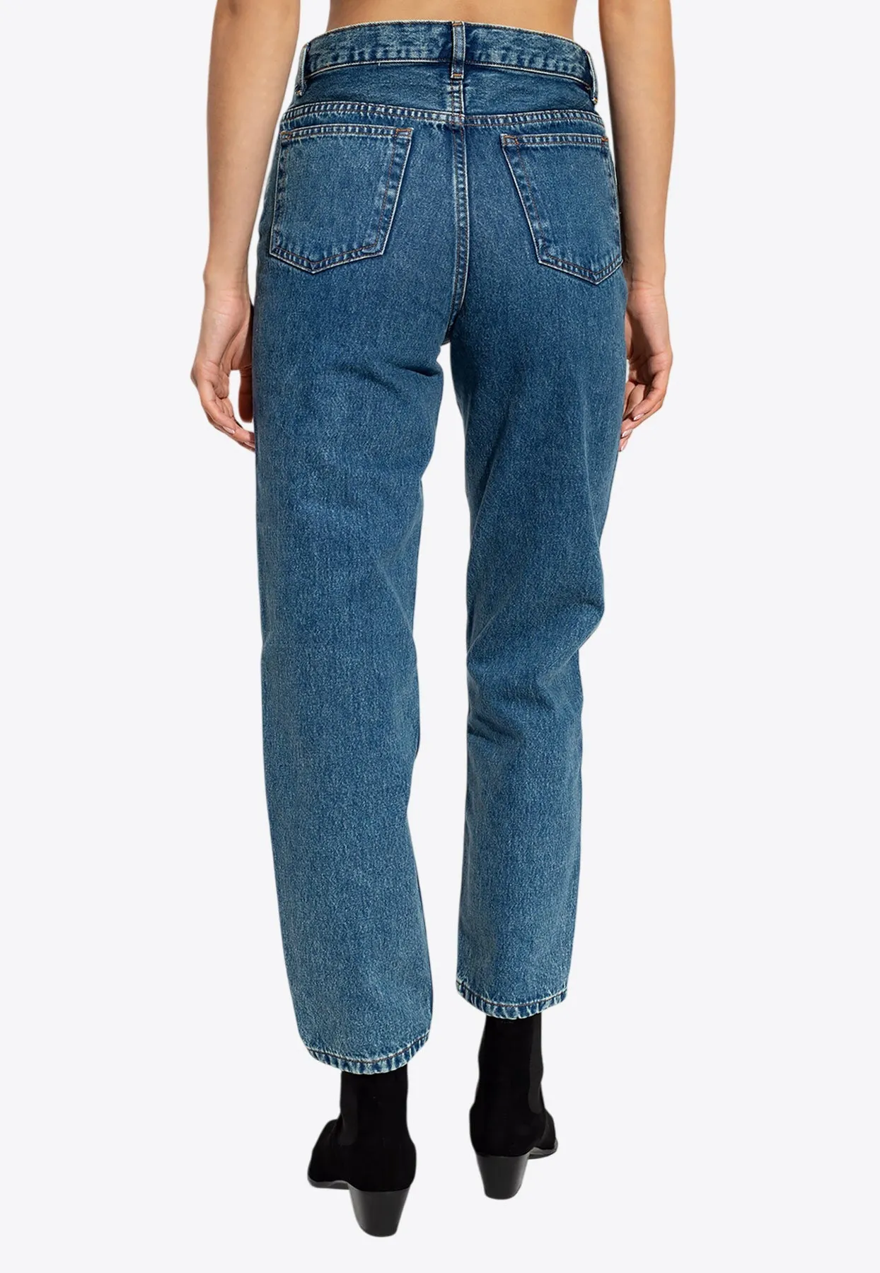 Martin High-Rise Straight-Leg Jeans