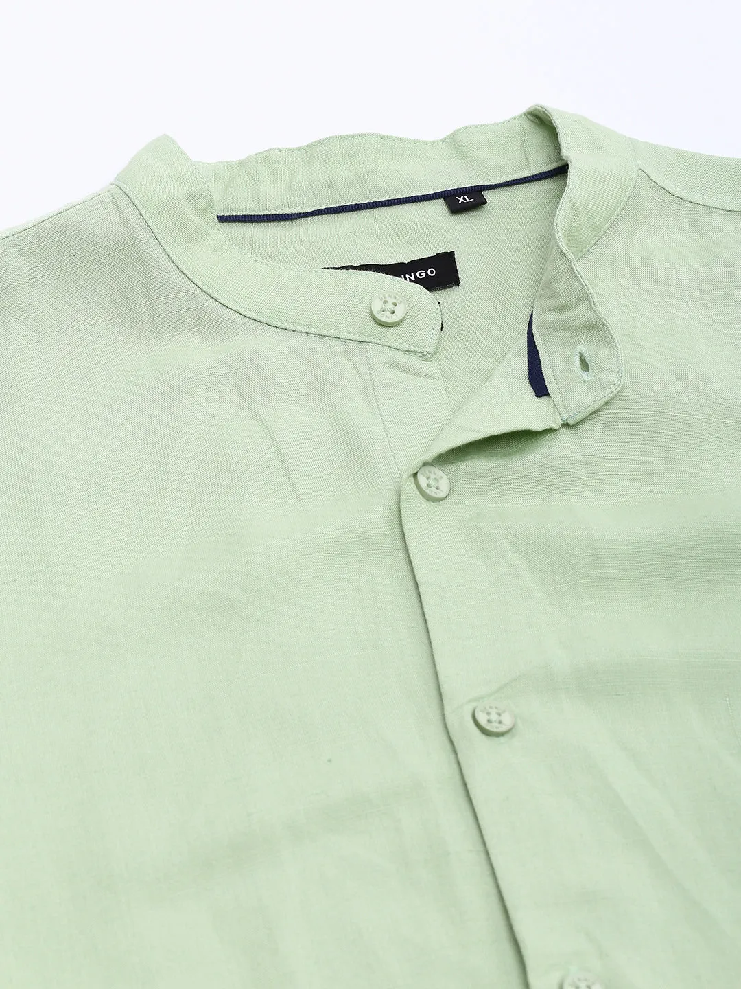 Men's Green Solid Shirts