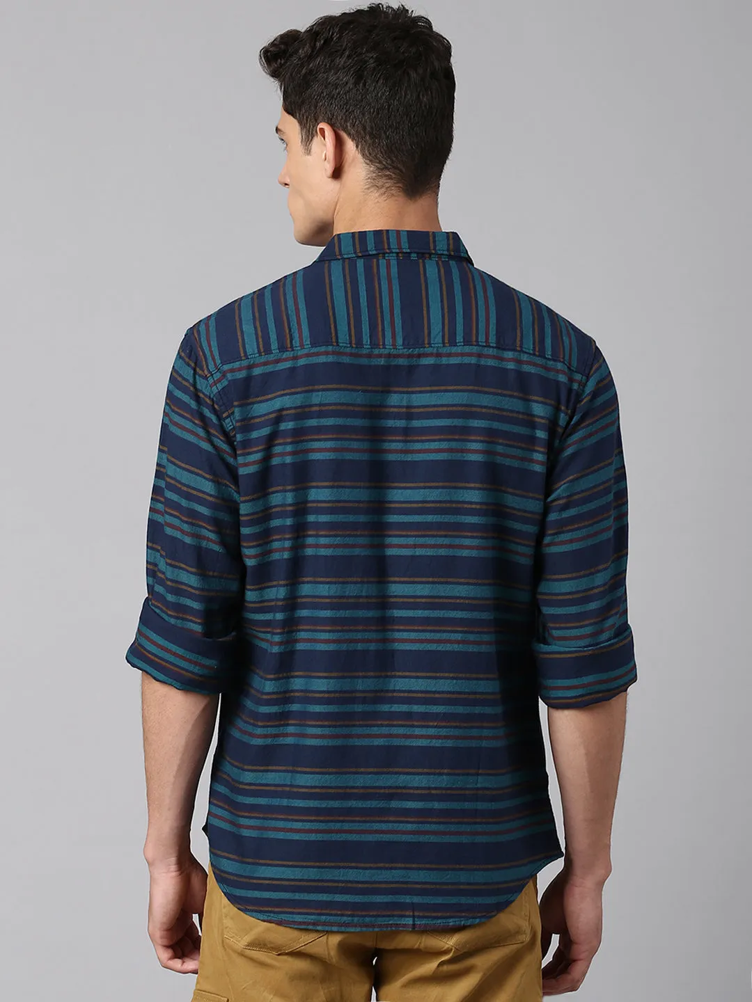 Men's Navy Stripe Shirts