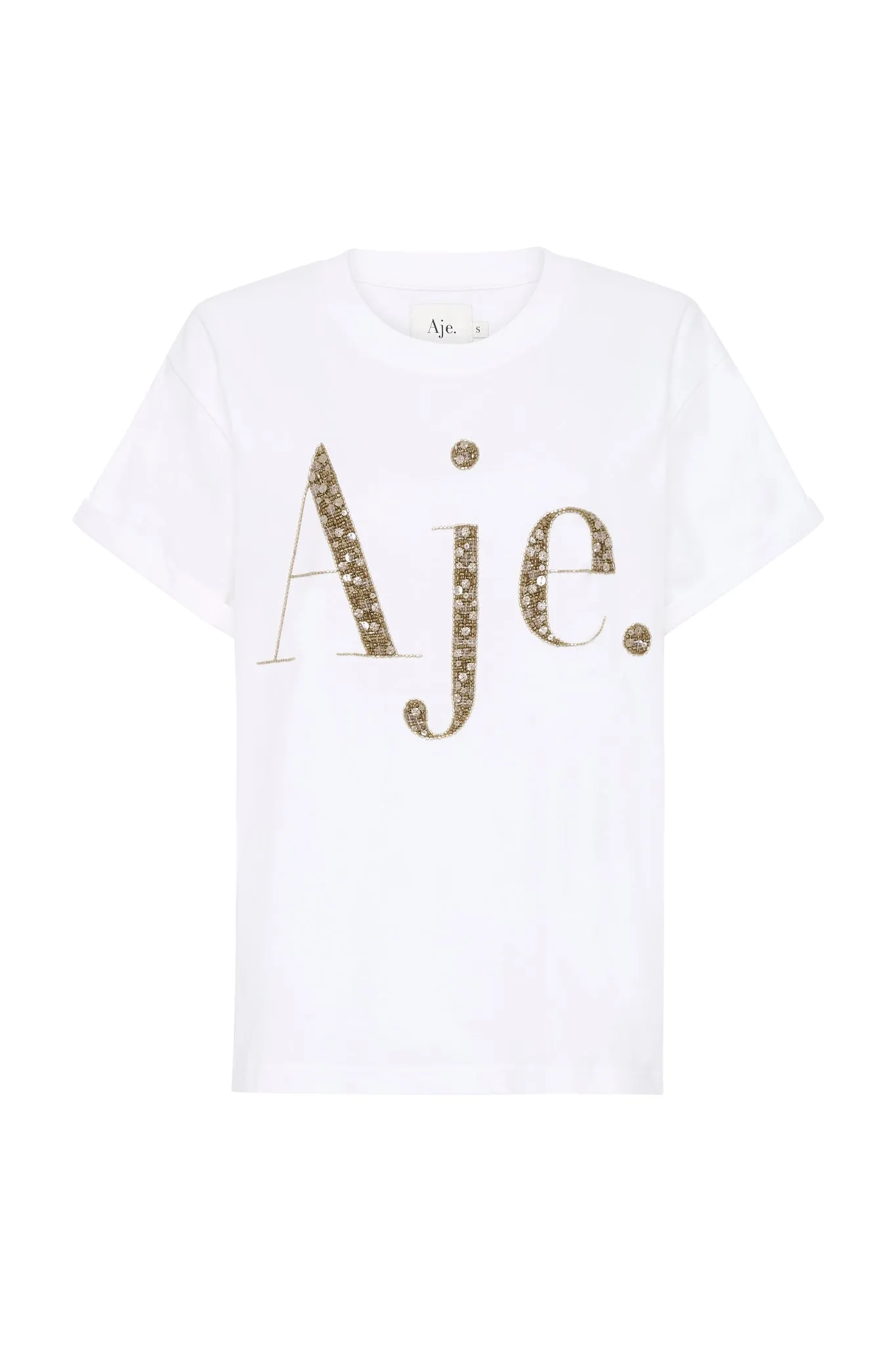 Peggy Embellished Logo Tee