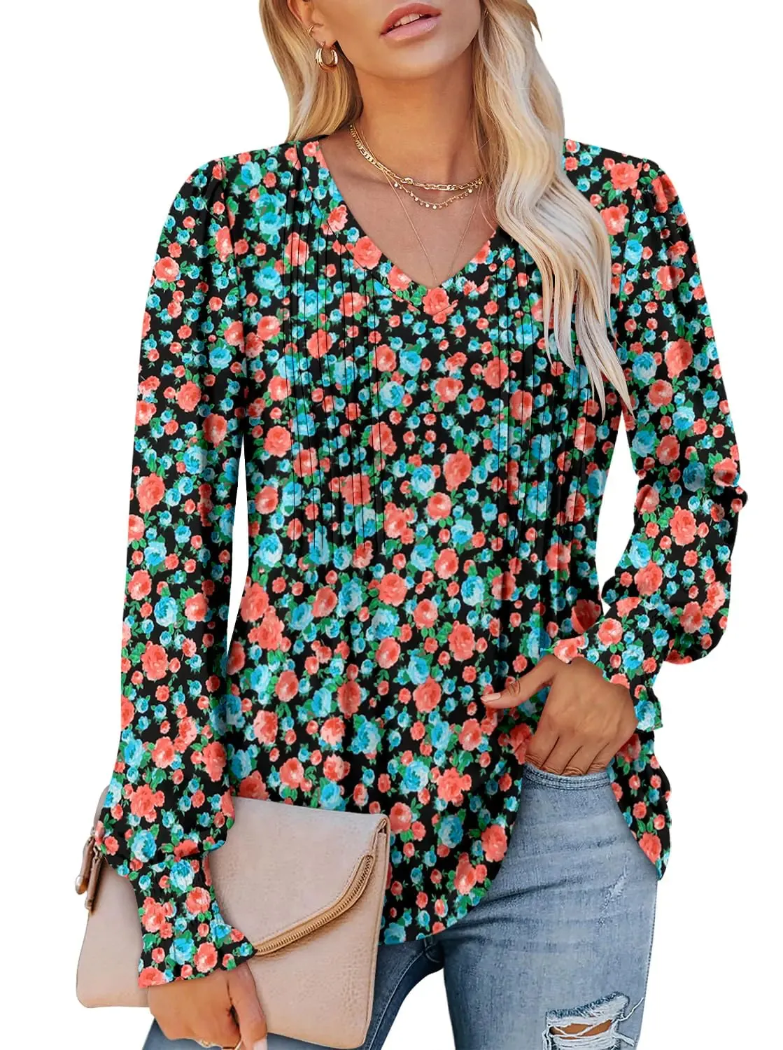 Roselinlin Long Sleeve Tops