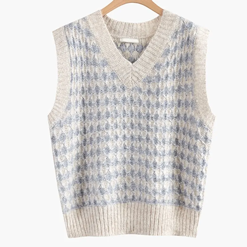 Studenten koreanische Freizeithemden Sweater Weste  Jeans