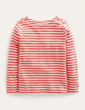 Texture Breton-Kumquat Orange/White