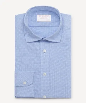 Thomas Pink Tailored Fit Smart Casual Micro Gingham Shirt