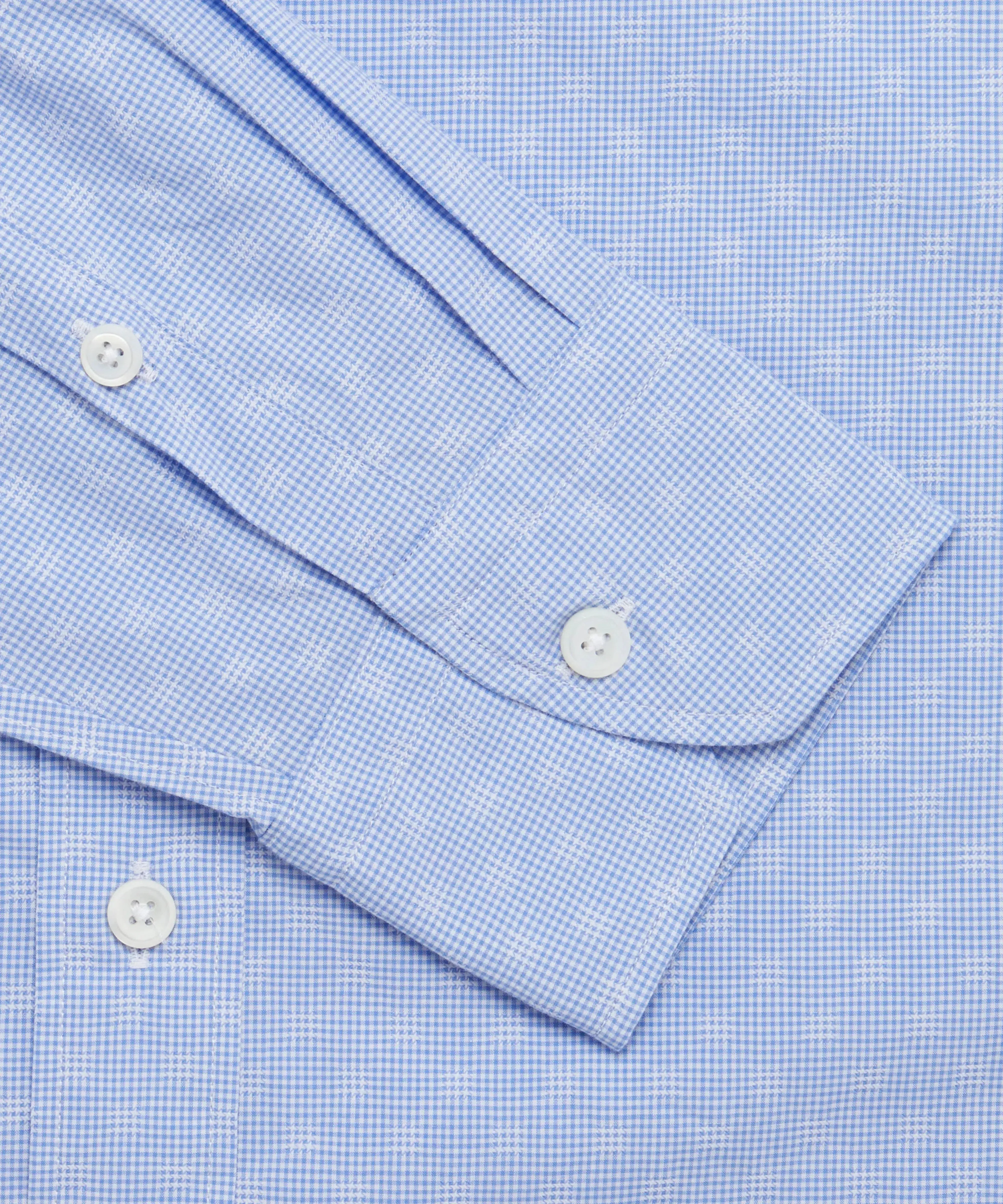 Thomas Pink Tailored Fit Smart Casual Micro Gingham Shirt