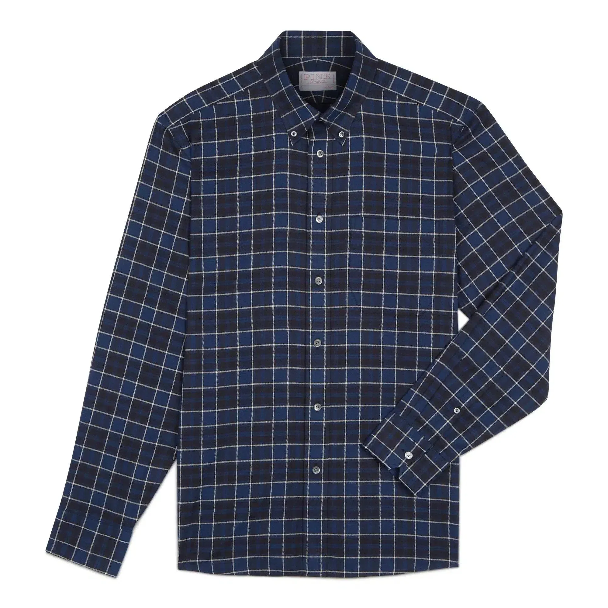 Thomas Pink Tailored Fit Smart Casual Plaid Check Shirt