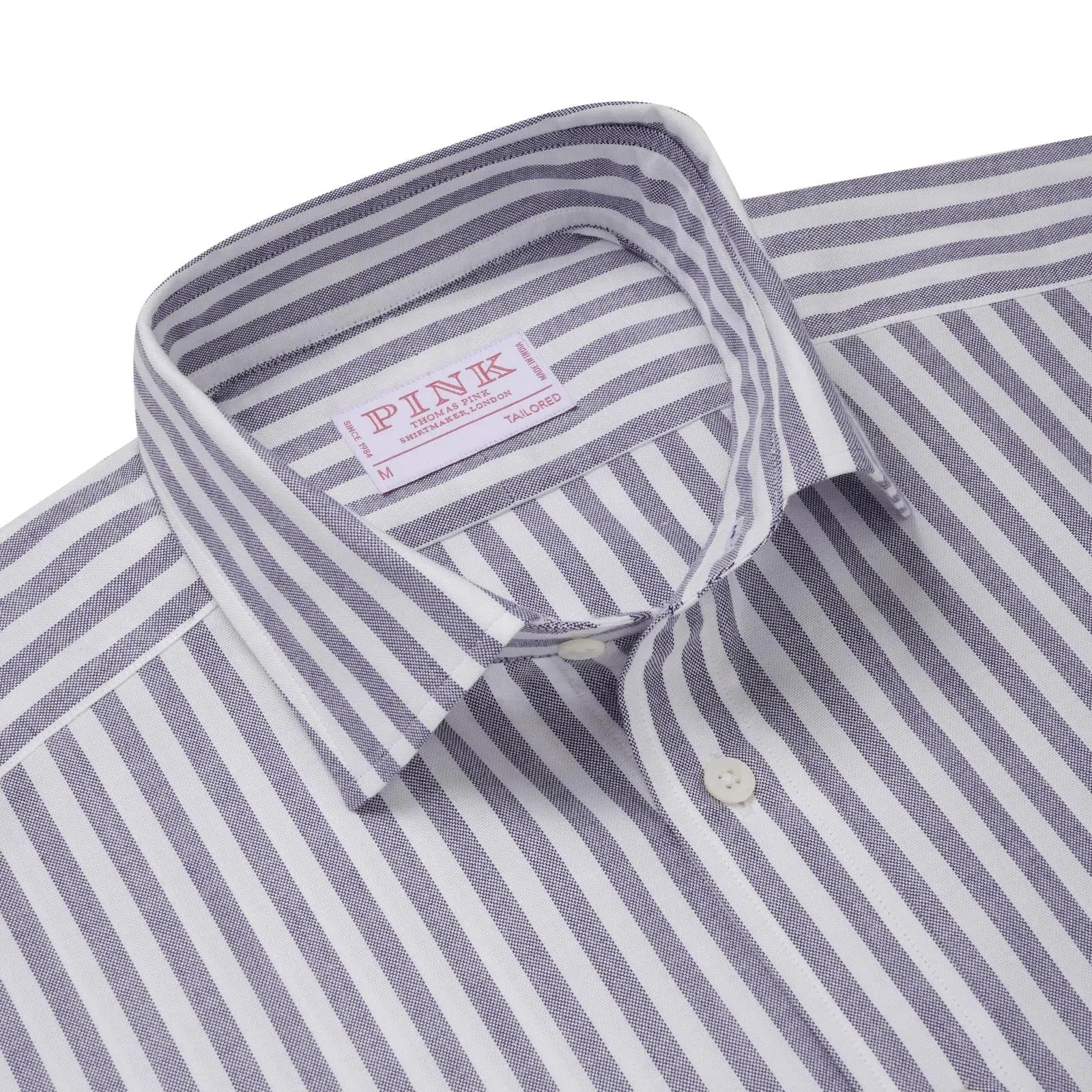 Thomas Pink Tailored Fit Smart Casual Woven Stripe Shirt