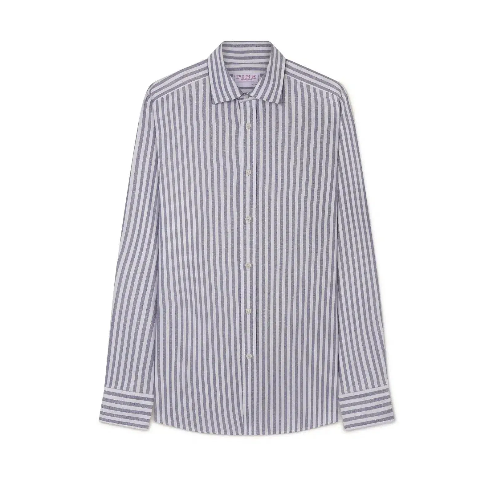 Thomas Pink Tailored Fit Smart Casual Woven Stripe Shirt