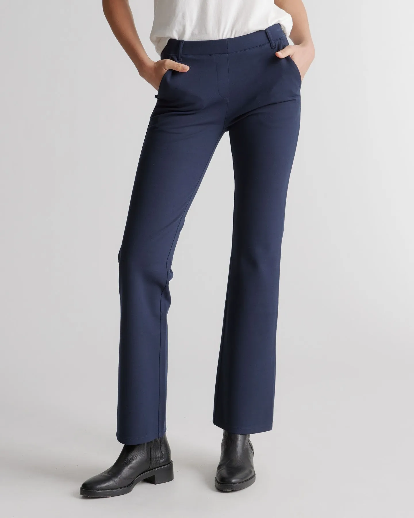 Ultra-Stretch Ponte Bootcut Pocket Pant - Regular
