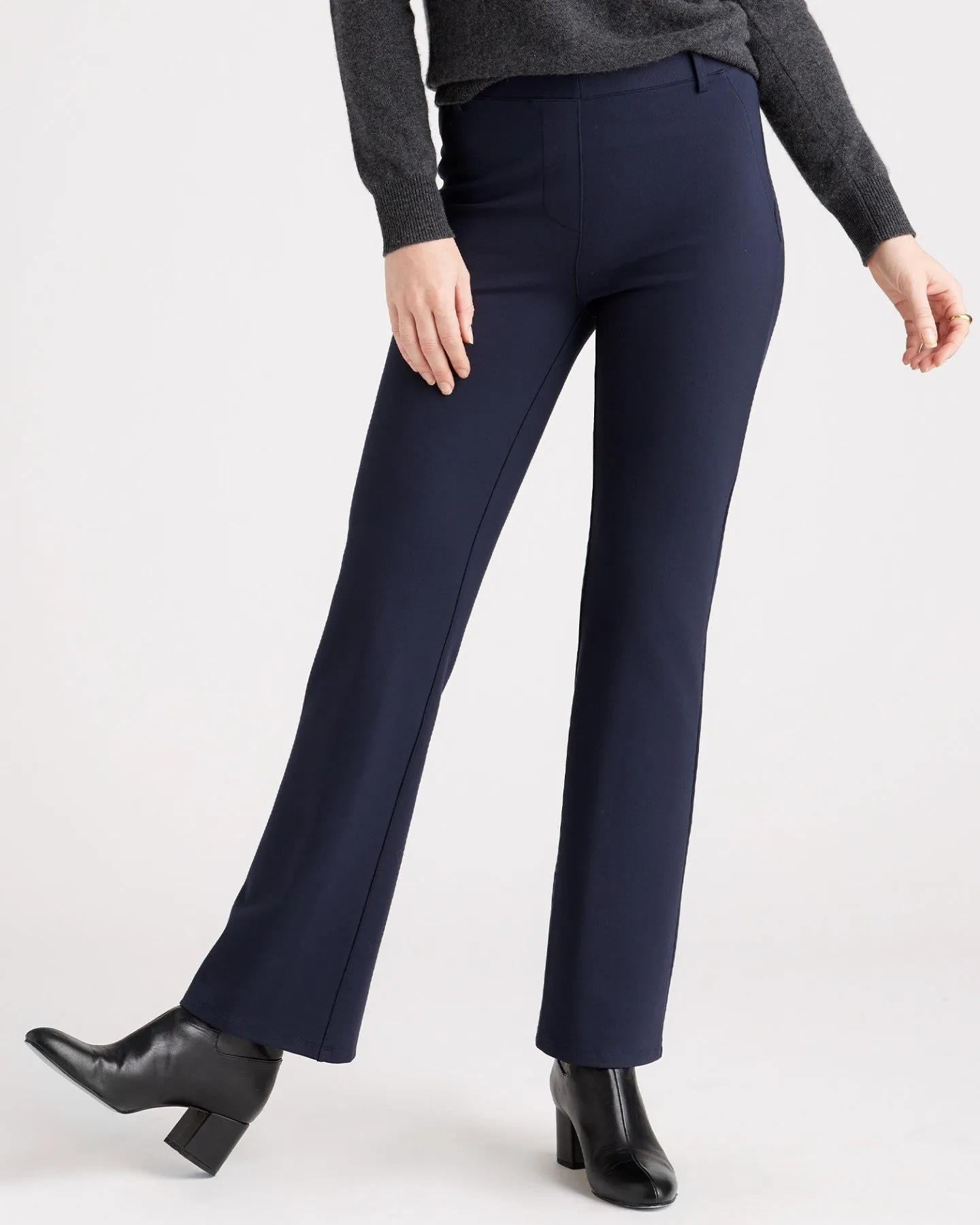 Ultra-Stretch Ponte Bootcut Pocket Pant - Regular