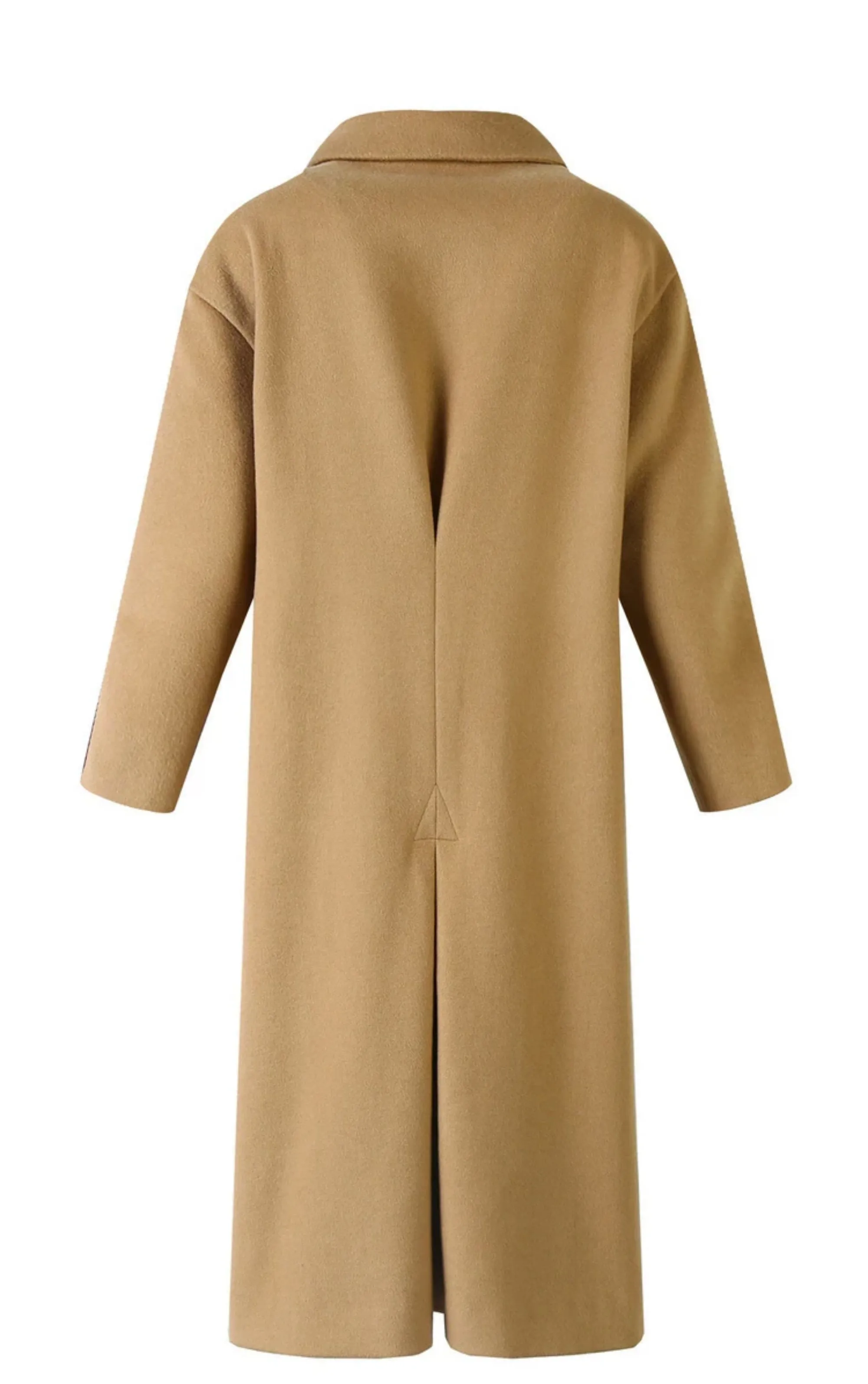 Women's Autumn Casual Long-Sleeved Wool Loose Long Coat