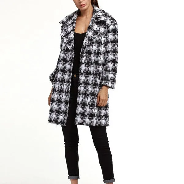 Women's Classic Style Woolen Coat Outwear