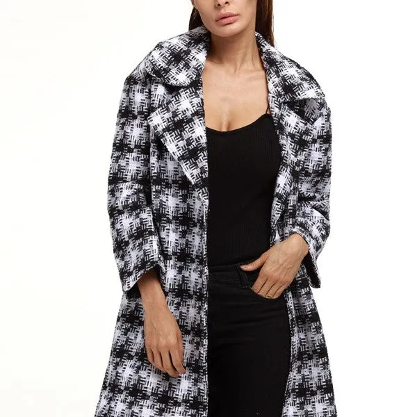 Women's Classic Style Woolen Coat Outwear